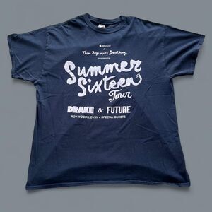 2016 Drake & Future Summer Sixteen Tour Crew Event T-Shirt Apple Music Sponsor
